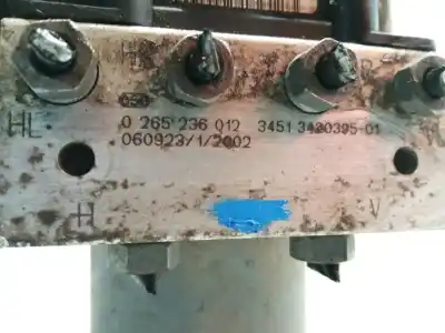 Peça sobressalente para automóvel em segunda mão abs por bmw x3 (e83) 2.0d referências oem iam 34513450270 34513402039501 / 3451343978101 34523443982001 0265236012