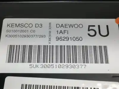 Second-hand car spare part ecu engine control for daewoo matiz cd oem iam references 96291050 s010012001 