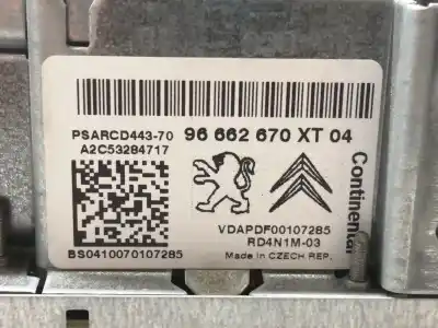 Second-hand car spare part audio system / radio cd for citroen c4 picasso cool oem iam references 96662670xt vdapdf00107285 rd4n1m03 psarcd44370 psarcd44370 a2c53284717 bs0410070107285