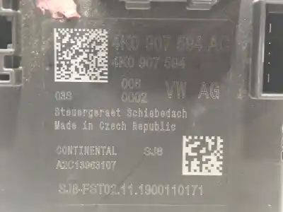 Second-hand car spare part electronic module for cupra ateca 2.0tsi 4drive oem iam references 4k0907594ac  