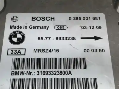 Second-hand car spare part airbag control unit for bmw x5 (e53) 3.0d oem iam references 0285001681  65776933238