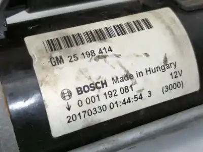 Second-hand car spare part starter motor for opel corsa e expression oem iam references 25198414  