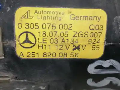Автозапчасти б/у правая противотуманная фара за mercedes-benz clase m (w164) ml 320 cdi 4-matic (164.122) ссылки oem iam a2518200856 0305076002 