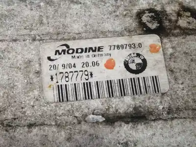 Second-hand car spare part intercooler for bmw x3 (e83) 2.0d oem iam references 1787779 77897930 