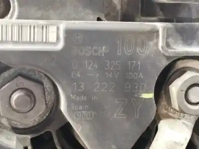 Peça sobressalente para automóvel em segunda mão alternador por opel meriva cosmo referências oem iam 0124325171  