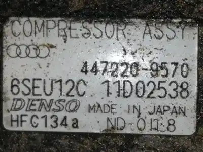 Second-hand car spare part air conditioning compressor for audi a4 avant (8e) 2.5 tdi (120kw) oem iam references 8e0260805r 6seu12c11d02538 4472209570