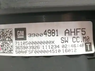 Second-hand car spare part dashboard for opel adam unlimited ecoflex oem iam references 39004981  