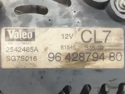 Second-hand car spare part alternator for citroen c3 1.4 oem iam references 9642879480  