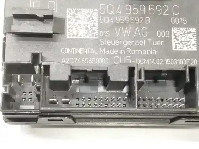 Second-hand car spare part comfort module for seat leon st (5f8) reference oem iam references 5q4959592  