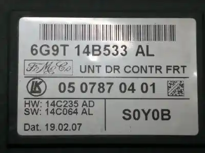 Second-hand car spare part electronic module for ford s-max (ca1) trend oem iam references 6g9t14b533al 0507870401 s0y0b