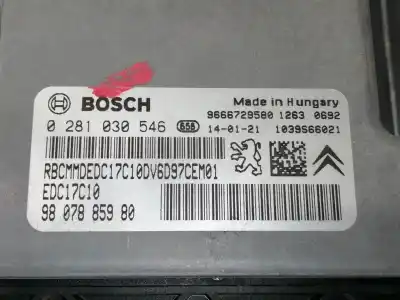 Second-hand car spare part ecu engine control for citroen c4 lim. seduction oem iam references 0281030546  