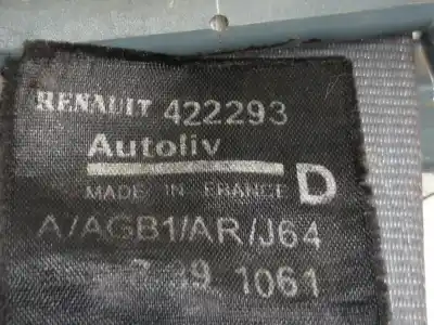 Автозапчасти б/у задний правый ремень безопасности за renault scenic (ja..) 1.9 dti diesel cat ссылки oem iam 802835xx  