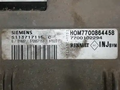 Second-hand car spare part ecu engine control for renault laguna (b56) 1.8 oem iam references hom7700864458  