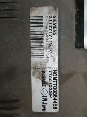 Second-hand car spare part ecu engine control for renault laguna (b56) 1.8 oem iam references hom7700864458  