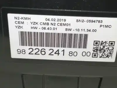 Автозапчастина б/у панель інструментів для opel crossland x edition посилання на oem iam 9822624180 0594783 