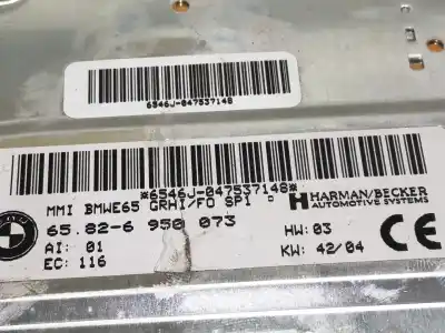 Second-hand car spare part electronic module for bmw serie 7 (e65/e66) 730d oem iam references 65826950073  