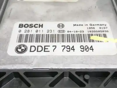 Second-hand car spare part ecu engine control for bmw serie 7 (e65/e66) 730d oem iam references dde7794904 7794904 / 77898777794904 0281011231