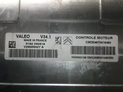 Автозапчастина б/у ебу контролер двигуна для citroen c3 lx посилання на oem iam 0162592818 v29009427a 9666591380