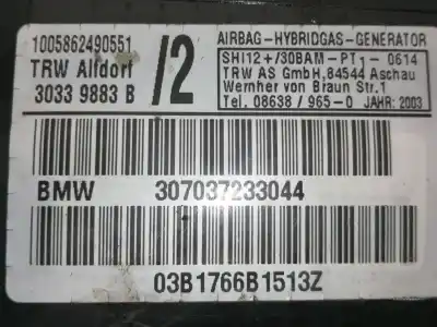 Second-hand car spare part front left side airbag for bmw x5 (e53) 3.0d oem iam references 307037233044  