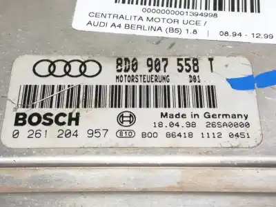 Second-hand car spare part ecu engine control for audi a4 berlina (b5) 1.8 oem iam references 8d0907558t 0261204957 