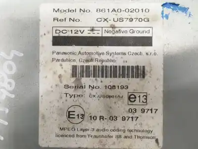 Second-hand car spare part electronic module for toyota auris ts oem iam references 861a002010 cxus7970g cxus0861aj