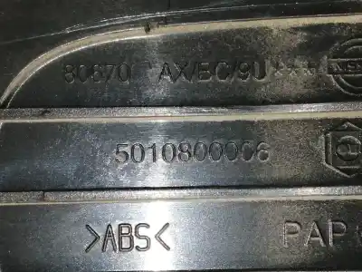 Second-hand car spare part interior right rear handle for nissan note (e11e) acenta oem iam references 5010800006 80670axbc9u 
