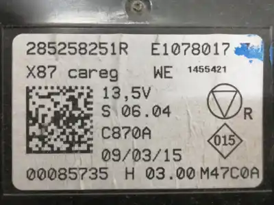Автозапчастина б/у електронний модуль для renault captur i (j5_, h5_) 0.9 tce 90 посилання на oem iam 285258251r 00085735 / e1078017 m47c0a / e1078017 / 1455421