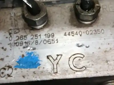 Peça sobressalente para automóvel em segunda mão abs por toyota auris active referências oem iam 0265251199 0265951442 4454002350