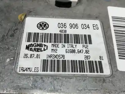 Second-hand car spare part ecu engine control for audi a2 (8z) 1.4 oem iam references 036906034eg 6160064702 1na3xds7b