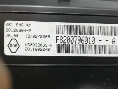 Автозапчасти б/у приборная доска за renault kangoo (f/kc0) luxe privilege ссылки oem iam p8200796010a 281180123 / 281180222 281209642