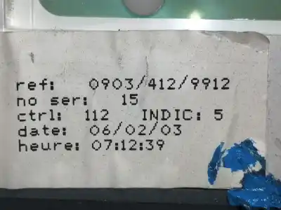 Peça sobressalente para automóvel em segunda mão quadrante por ligier js20  referências oem iam 09034129912  