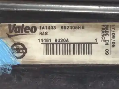 Peça sobressalente para automóvel em segunda mão intercooler por nissan note (e11e) acenta referências oem iam 992405hb 144619u20a ia1443 