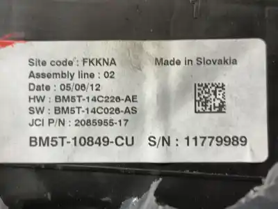 Peça sobressalente para automóvel em segunda mão quadrante por ford c-max (ceu) trend referências oem iam 1879756  bm5t14c026as