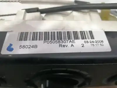 Pièce détachée automobile d'occasion commande de chauffage / climatisation pour dodge caliber s références oem iam p05058307ae  