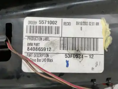 Peça sobressalente para automóvel em segunda mão porta luvas por bmw x5 (e53) 3.0d referências oem iam 840865912  53f052112 8408845