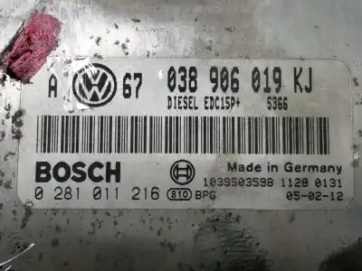 Second-hand car spare part ecu engine control for seat leon (1m1) signo oem iam references 038906019kj  0281011216