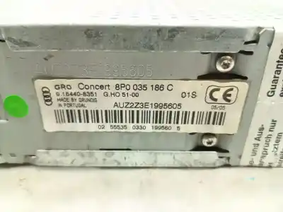 Second-hand car spare part audio system / radio cd for audi a3 (8p) 2.0 16v tfsi oem iam references 9184408351  8p0035186c