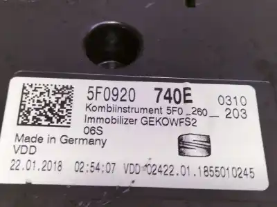 İkinci el araba yedek parçası enstrüman paneli için seat leon (5f1) 1.2 tsi oem iam referansları  a2c12362000 