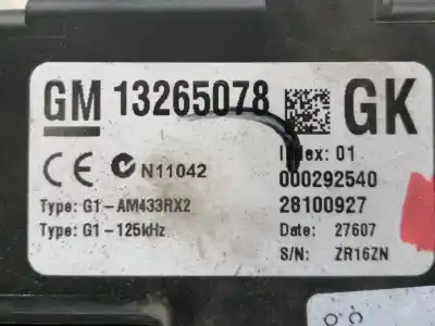 Second-hand car spare part fuse box unit for opel corsa d cosmo oem iam references 292540  28100927