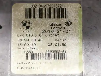 Peça sobressalente para automóvel em segunda mão display gps / multimídia por bmw x5 (e70) xdrive30d referências oem iam 201672101 002194697 922368201 0021946972016721 