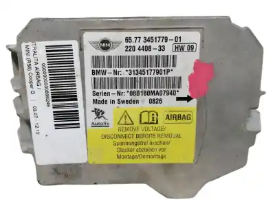 Pièce détachée automobile d'occasion boitier de commande d'airbag pour mini mini (r56) cooper d références oem iam 6577345177901  220440833 31345177901p