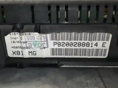 Pièce détachée automobile d'occasion compteur de vitesse tableau de bord pour renault espace iv (jk0) grand espace dynamique références oem iam 8200322053  p8200288814e