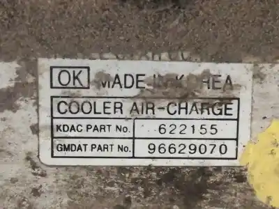 Peça sobressalente para automóvel em segunda mão intercooler por chevrolet captiva 2.0 vcdi lt referências oem iam 96629070 622155 