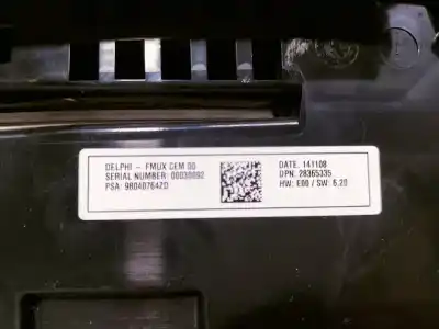 Peça sobressalente para automóvel em segunda mão comando de sofagem (chauffage / ar condicionado)  por citroen c4 lim. business referências oem iam 98040764zd 28365335 28365335 14110830092 9670466180 00048943 24 pins