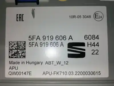 Second-hand car spare part multifunction display for cupra ateca 2.0tsi 4drive oem iam references 5fa919606a navegacion gps 6084h4422 