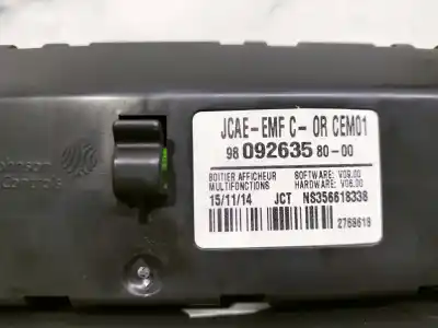 Second-hand car spare part multifunction display for citroen c4 lim. business oem iam references 9809263580 ns356618338 2768618 6 pins