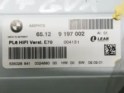 Peça sobressalente para automóvel em segunda mão módulo eletrônico por bmw x5 (e70) xdrive30d referências oem iam 65129197002 amph70 535028841 0024880 