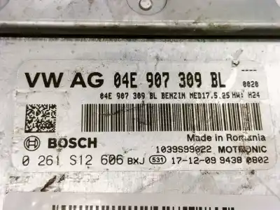 Автозапчастина б/у ебу контролер двигуна для seat leon (5f1) 1.2 tsi посилання на oem iam 0261s12606 1039s99022 04e907309bl