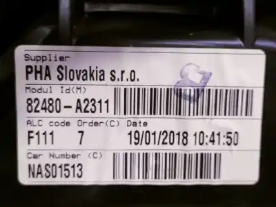 Second-hand car spare part passenger side right window regulator for kia ceed drive oem iam references 82480a2311 82460a2010 6 cables