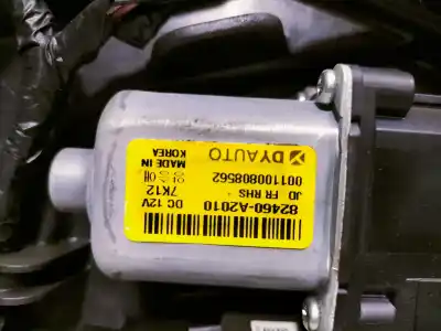 Second-hand car spare part passenger side right window regulator for kia ceed drive oem iam references 82480a2311 82460a2010 6 cables